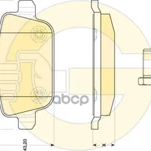 Колодки Тормозные Ford Galaxy/Mondeo/S-Max/Volvo S80/Xc70/Freelander 06- Задние Girling 6117321 Girling арт. 6117321