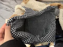 Bolso grande de tela de oveja para mujer, bolso grande de hombro de lona de oso de piel esponjosa, bolso de compras suave de gran capacidad, bolso escolar para niña