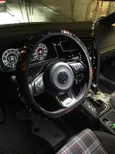 Accesorios de coche cubierta de la rueda en el volante de la trenza en la cubierta del volante del caso de suministros