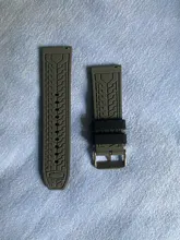 Correa de silicona suave para reloj deportivo para hombre, banda de repuesto de 20mm, 22mm, 24mm y 26mm para buceo, resistente al agua