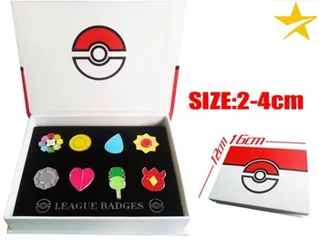 

POKEMON Set Medals Kalos 6 ° Series Cosplay Cosplayer Brooches