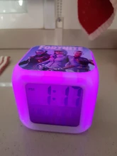Fortnite-alarma LED brillante para decoración de dormitorio infantil, reloj despertador Digital brillante para decoración de escritorio, electrónico, 2020