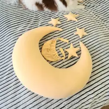 Conjunto de accesorios de fotografía recién nacido, 5-6 unidades, accesorios, almohada de bebé posando, almohada de media luna, estrellas y sombrero, accesorios de fotografía para bebé