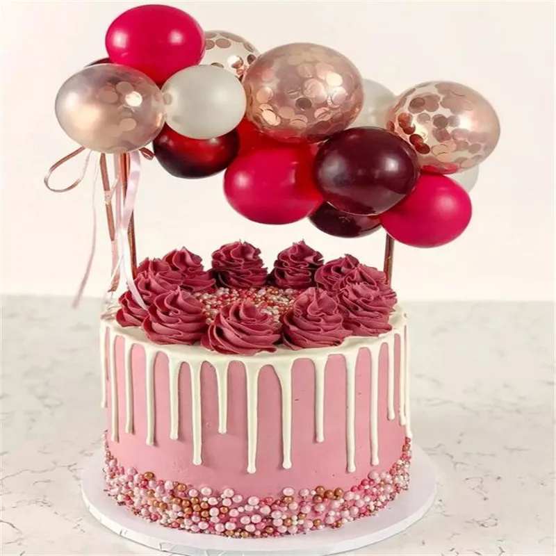 WEIGAO 1 комплект Воздушный шар торт комплект экстракласса украшения свадебные топперы на торт для вечеринки детский душ День Рождения украшения торты