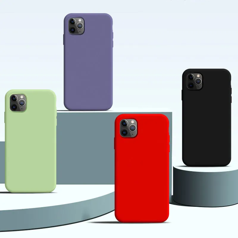 чехол для iPhone 11 Pro Max Роскошный оригинальный официальный Мягкий силиконовый XR 7 8