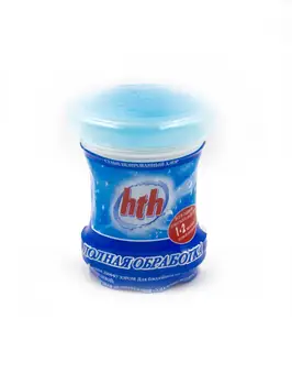 

Chemistry for swimming pool, disinfection and purification of water, HTH comprehensive drug full processing, 0,774 kg, 5-30 CC, item No. K801910h9