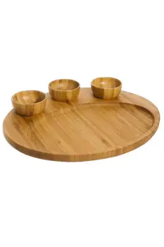 

Bambum Felen 4 pieces Serving Plate for Special Breakfasts Gift for Kitchen Made in Turkey Bamboo in Kitchen Free Shipping