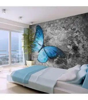 

Mural-Blue butterfly
