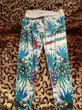 Qickitout 12% Spandex alta cintura Digital mallas impresas para ejercicio de deporte con polainas de las mujeres