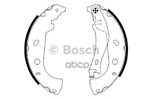 Колодки Тормозные Барабанные Fiat: Marea 96-07, Marea Weekend 96-07, Multipla 99-10, Palio Weekend 96- Bosch арт. 0986487559