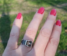 Anillos de cinturón de Plata de Ley 925 auténtica para mujer, anillos sencillos de plata sólida, joyería Vintage para fiesta 2021