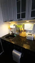 Luces LED para debajo de los armarios, regulables, con mando a distancia, para armarios de baño, con baterías, nuevos