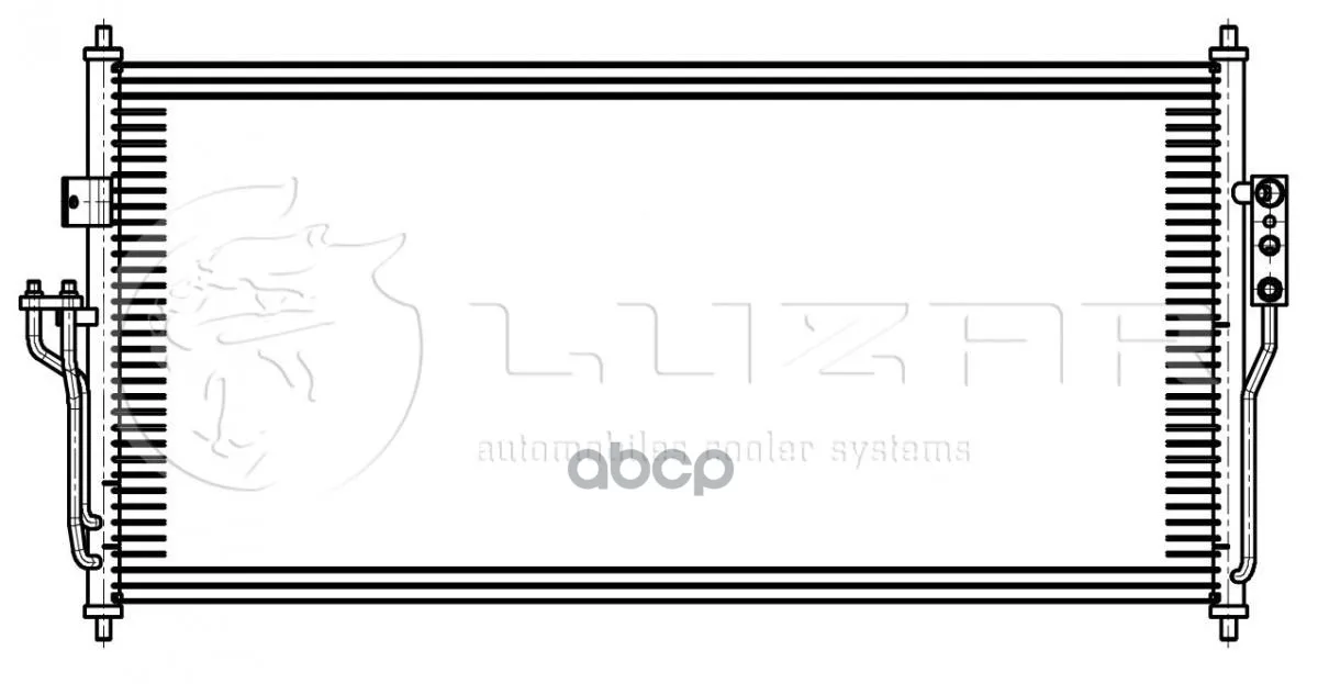 Радиатор Кондиц. А/М Nissan Almera Classic(05-) Luzar Lrac14fc Luzar арт. LRAC14FC