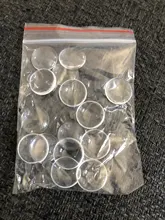 6mm 8mm 10mm 12mm 14mm 16mm 18mm 20mm 25mm 30mm 35mm redonda plana trasera cabujón de vidrio transparente, alta calidad, promoción al por mayor