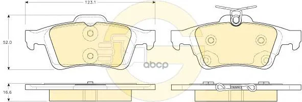 Колодки Тормозные Ford Focus Ii/Iii/Mazda 3/Opel Vectra C/Volvo S40 Задние Girling 6119382 Girling арт. 6119382