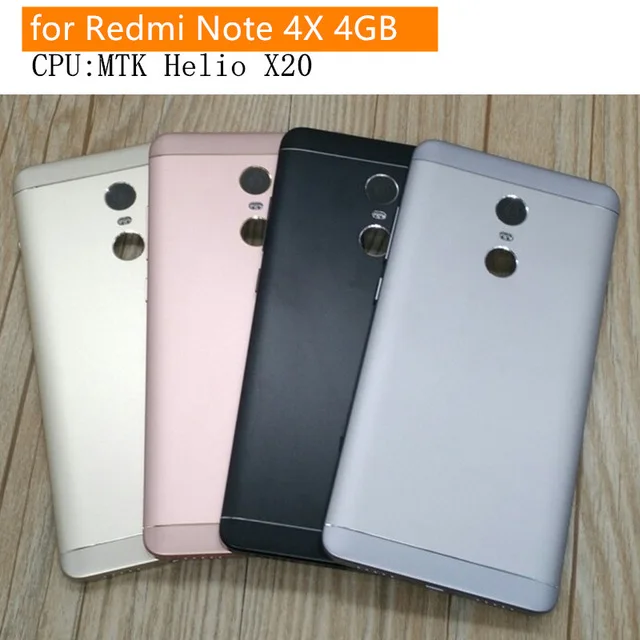 Задняя крышка батареи для Redmi Note 4X (Процессор: MTK Helio X20) чехол аккумулятора + Кнопки
