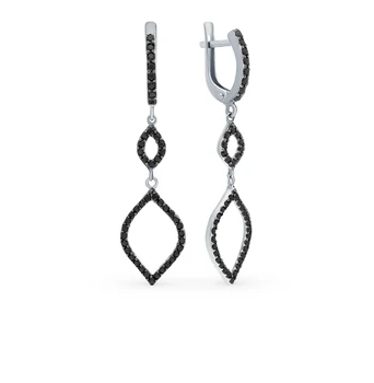 

Silver earrings with cubic zirconia sunlight sample 925