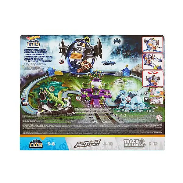 Автотрек Hot Wheels Gotham City Бэтмен, Пещера летучих мышей