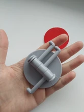 Gancho adhesivo giratorio sin costuras, soporte fuerte gancho adhesivo de cocina, colgador de pared, suministros de cocina y baño, envío directo