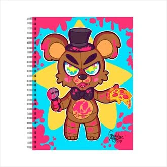 Notebook 5 noites com freddie five nights at freddy & #039;s fnaf,  animatronia no. 39, a6