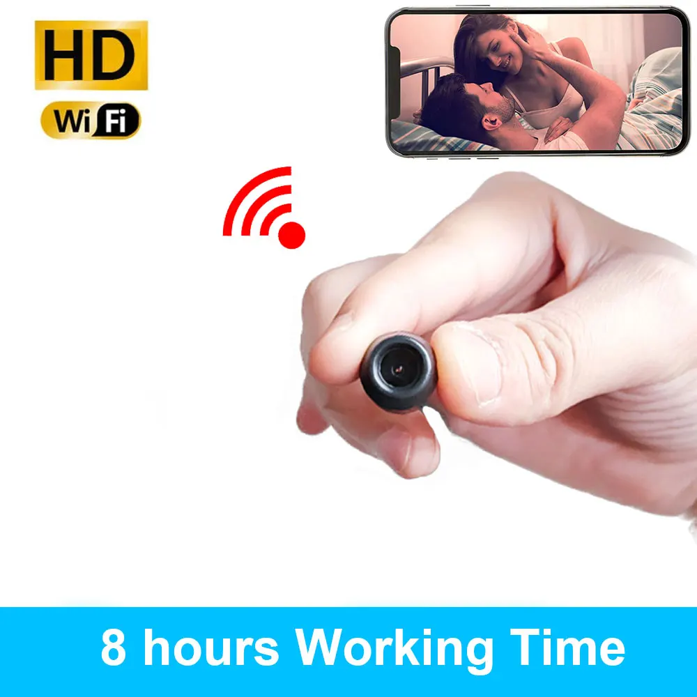1080P HD WIFI Mini Camera Nanny Video Recorder with Cell Phone App Small Covert Security Cam Motion Detection Hid Den IP Kamera |