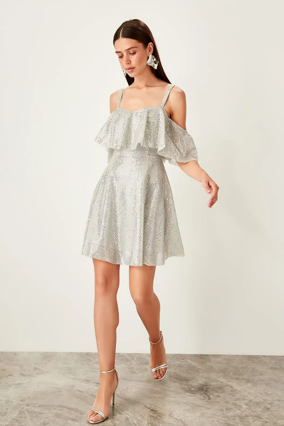 Trendyol Flounces Dress TPRSS19EL0030 | Женская одежда