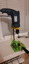ALLSOME-soporte de taladro de banco MINIQ BG6117, soporte portabrocas eléctrico, abrazadera giratoria de banco de trabajo de marco fijo de 90 grados