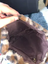 Bolso cruzado con estampado de leopardo para mujer, bandolera tipo mensajero suave de felpa, a la moda, para Otoño e Invierno