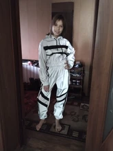 Chaqueta holgada de moda para mujer, conjuntos a juego de talla grande, conjunto de 2 piezas reflectante de Hip Hop, chándal, sudaderas con capucha, pantalones cortos