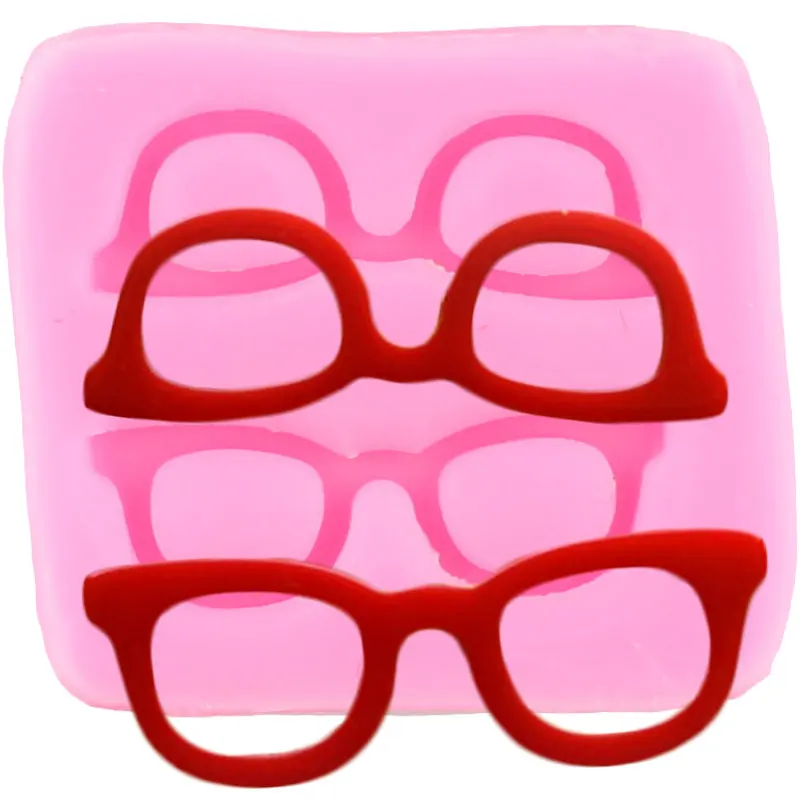3D Craft Glasses Silicone Mold Cake Border Fondant Molds Decorating Tools Chocolate Gumpaste Moulds Polymer Candy Mould | Дом и сад