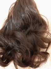 Extensiones de Cabello para mujer, coletas con ondas, 14 pulgadas, pelo sintético Rubio, extensión Natural