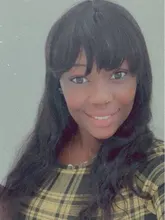 FEELME-pelucas de cabello humano con flequillo para mujeres negras, cabello Natural brasileño ondulado, con flequillo, Remy, pelucas con flequillo