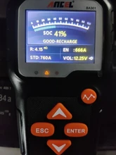 ANCEL, BA301 probador de la batería 6V herramienta de la motocicleta arranque de 12V 12V batería de coche Analizador de probador de batería de coche herramientas para la automoción