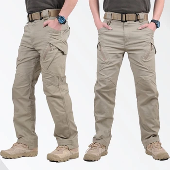 

2020 casual men's walking pants five-point pants natural cargo waterproof pants