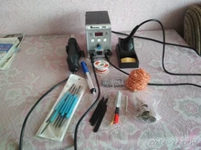 Estación de soldadura 2 en 1, 8586, 760W, 220V, pistola de aire caliente, soldadura de hierro SMD, BGA refundido, herramientas de reparación de soldadura