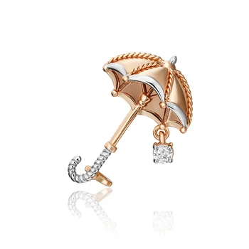 

Brooch made of 585 Gold, Platinum brand, art. 04-0223-00-401-1110-48