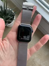 Correa de reloj Milanese para Apple Watch, repuesto de pulsera de acero inoxidable para iwatch 1 2 3 38mm 42mm, 6 5 4 44mm 40mm