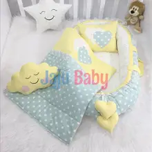 "Jaju Babynest Yeşil Yıldız Desenli Lüx Ortopedik Baby Nest Set "