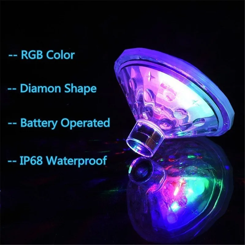 Underwater Lights Waterproof Colorful Pattern Floating Bath Lamp Creative Swimming Pool waterproof Bathtub Decoration Lamp under water light