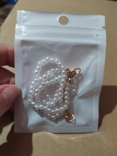 Collar con colgante de concha de amor para mujer, gargantilla de cadena de perlas Simple de 6MM de estilo Vintage, joyería de moda al por mayor