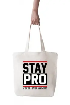 

Angemiel Bag Large Stay Pro Never Stop Gaming Shopping Beach Tote Bag
