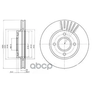 Тормозной Диск(В Упаковке 2 Шт Цена За 1 Шт) Delphi арт. BG2699