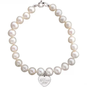 

Esthete bracelet heart with silver pearls