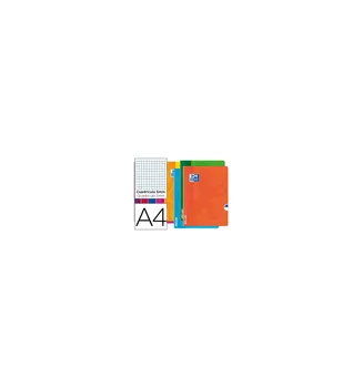 

OXFORD OPENFLEX school notebook cover FLEXIBLE OPTIK PAPER 48 sheets DIN A4 picture 5 MM assorted colors 10 PCs