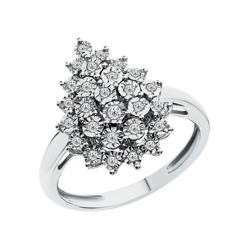 

Gold ring with diamonds sunlight sample 585