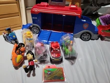 Coche de juguete de plástico de la Patrulla canina para niños, juguete de la Patrulla canina, autobús de rescate, modelo de figura de acción, regalo de cumpleaños