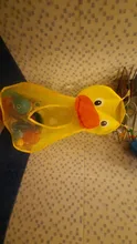 Baño juguetes para niños y bebés ordenado de almacenamiento de bolsa de ventosa baño bañera muñeca colgando bolsa baño cesta de juguete bolsa de red de almacenaje juguete de agua