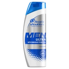 Шампунь против перхоти закрывает голову и плечи Для мужчин ультра Мгновенная помощь 400 мл