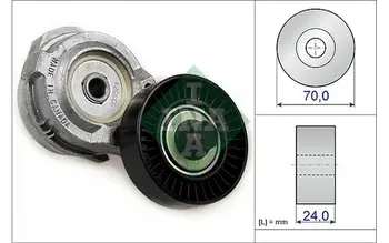 

INA Tensioner Pulley, v-ribbed belt for CHRYSLER PT