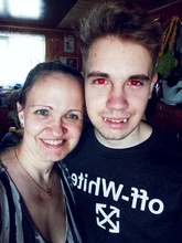 2 uds. De lentes de contacto de Color para Halloween, Cosplay de Anime, lentillas de ojos góticas, Manson de colores blanco, negro y rojo, lentes de contacto